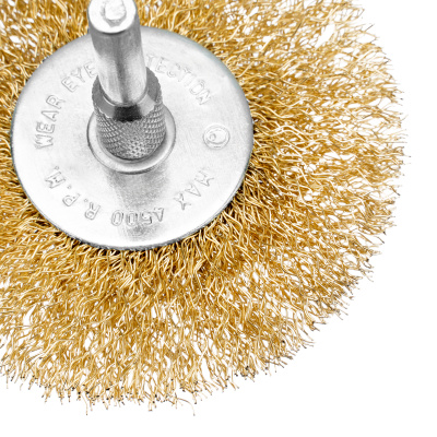 Набор щеток для дрели, 3 шт, 3 плоские, 50-63-75 мм, со шпильками, металлические Matrix по ценам производителя в Казани с доставкой по всей России