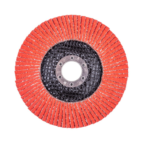 Круг лепестковый с керамическим абразивом для шлифования по нержавеющей стали FTL Everest 27 125 х 22,2 мм P40 по ценам производителя в Казани с доставкой по всей России