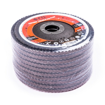 Круг лепестковый с керамическим абразивом для шлифования по нержавеющей стали FTL Everest 29 125 х 22,2 мм P120 по ценам производителя в Казани с доставкой по всей России