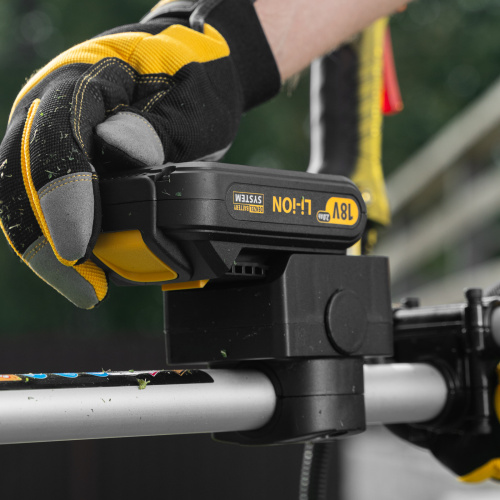 Триммер бензиновый DT-52E, 52 см3, неразъемная штанга, электростартер, состоит из 2 частей Denzel купить в Москве с доставкой по всей России | ProtosMarket.ru