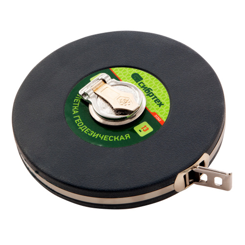 Рулетка геодезическая 30 м х 13 мм, закрытый корпус, фибергласовая лента Сибртех по ценам производителя в Казани с доставкой по всей России