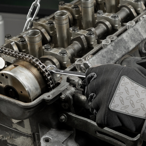 Набор ключей комбинированных 6-22 мм, 12 шт, CrV, матовый хром Stels купить в Москве с доставкой по всей России | ProtosMarket.ru