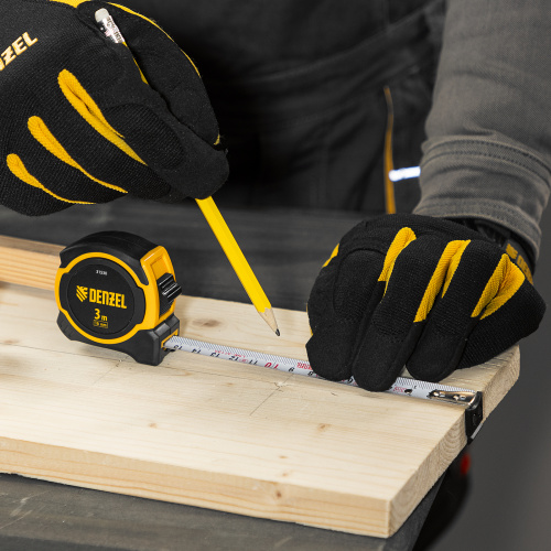 Рулетка 3м х 16мм, двухкомп. корпус, магнитный обрезиненный зацеп Denzel по ценам производителя в Казани с доставкой по всей России