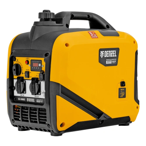 Генератор инверторный GS-3000iS, 3,0 кВт, 230 В, закрытый корпус, ручной старт DENZEL по ценам производителя в Казани с доставкой по всей России