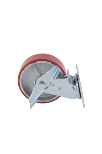 Колесо большегрузное поворотное SCpb 63 150 мм полиуретановое с тормозом (N) по ценам производителя в Казани с доставкой по всей России