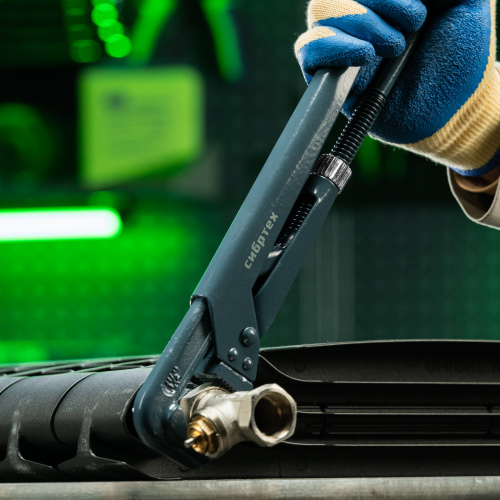 Ключ трубный рычажный КТР-2, 1.5", кованый, тип "L" Сибртех купить в Москве с доставкой по всей России | ProtosMarket.ru