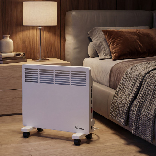 Конвектор электрический КМ-1000.1, 230 В, 1000 Вт, X-образный нагреватель, колеса, термостат MTX по ценам производителя в Казани с доставкой по всей России