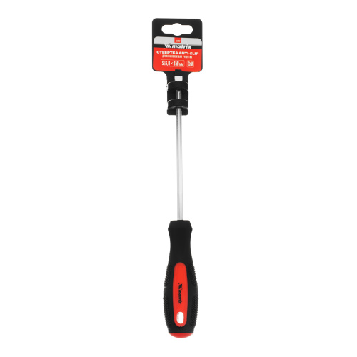 Отвертка Anti-Slip, SL6 х 150 мм, CrV, двухкомпонентная рукоятка Matrix купить в Москве с доставкой по всей России | ProtosMarket.ru