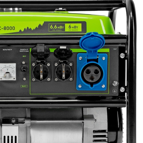 Генератор бензиновый БС-8000, 6,6 кВт, 230В, четырехтактный, 25 л, ручной стартер Сибртех купить в Москве с доставкой по всей России | ProtosMarket.ru