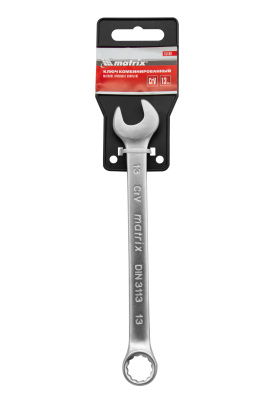 Ключ комбинированный, 13 мм, CrV, матовый хром Matrix купить в Москве с доставкой по всей России | ProtosMarket.ru