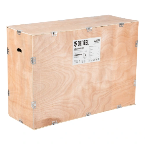 Компрессор воздушный BCV2200/100, ременный привод, 2.2 кВт, 100 литров, 370 л/мин Denzel по ценам производителя в Казани с доставкой по всей России