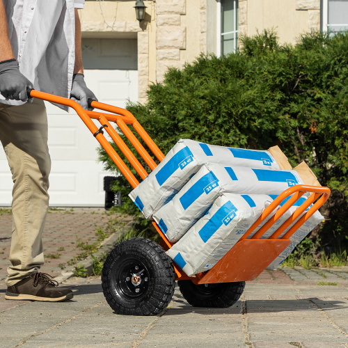 Тележка ручная 2-х колесная, облегченная, г/п 150кг, откидная платформа 430х355мм Сибртех по ценам производителя в Казани с доставкой по всей России