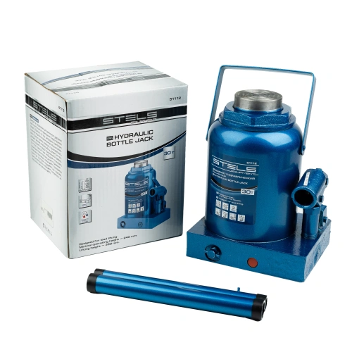 Домкрат гидравлический бутылочный, 30 т, H подъема 240-370 мм Stels купить в Москве с доставкой по всей России | ProtosMarket.ru