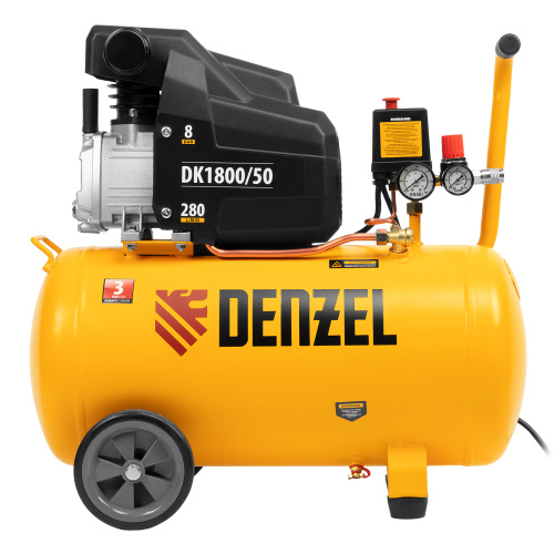 Компрессор воздушный DK1800/50, Х-PRO 1.8 кВт, 280л/мин, 50л Denzel купить в Москве с доставкой по всей России | ProtosMarket.ru
