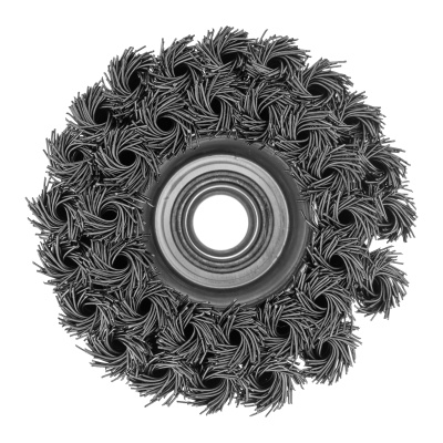 Щетка для УШМ, 75 мм, М14, "чашка", двухрядная, крученая проволока 0.5 мм Matrix купить в Москве с доставкой по всей России | ProtosMarket.ru