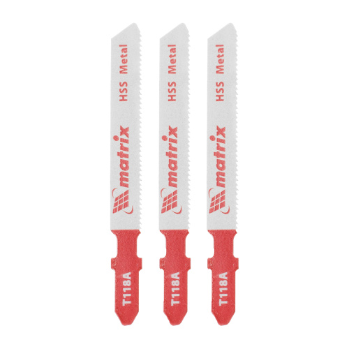 Полотна для электролобзика по металлу, 3 шт, T118A, 50 х 1.2 мм, HSS Matrix Professional купить в Москве с доставкой по всей России | ProtosMarket.ru