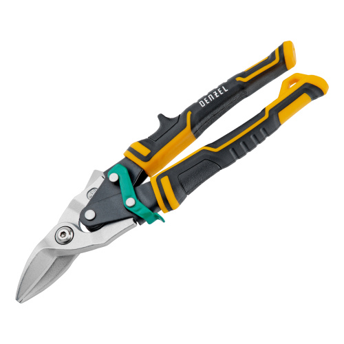 Ножницы по металлу, 270 мм, прямой и правый рез, сталь-СrMo, трехкомпонентные рукоятки Denzel купить в Москве с доставкой по всей России | ProtosMarket.ru
