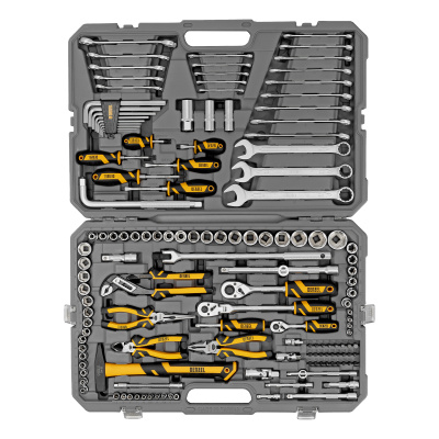 Набор инструментов, 1/2", 1/4", 3/8", CrV, S2, пластиковый кейс, 144 предмета Denzel купить в Москве с доставкой по всей России | ProtosMarket.ru