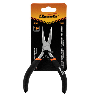 Длинногубцы прямые Mini, 130 мм, никелированные, авторазжим Sparta купить в Москве с доставкой по всей России | ProtosMarket.ru