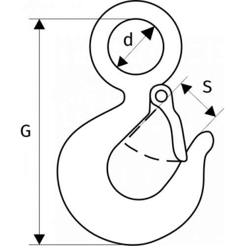 Крюк 320 А с защелкой 11 т купить в Москве с доставкой по всей России | ProtosMarket.ru