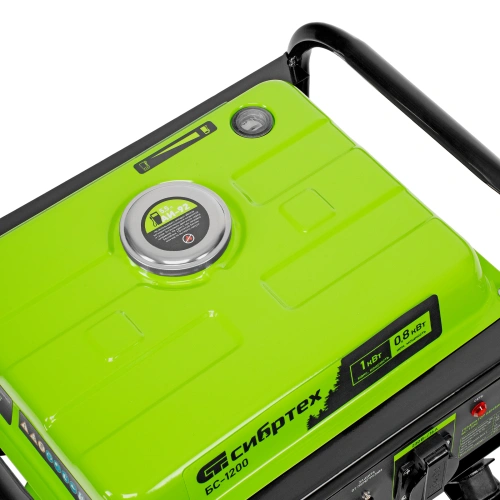 Генератор бензиновый БС-1200, 1 кВт, 230 В, четырехтактный, 5.5 л, ручной стартер Сибртех купить в Москве с доставкой по всей России | ProtosMarket.ru