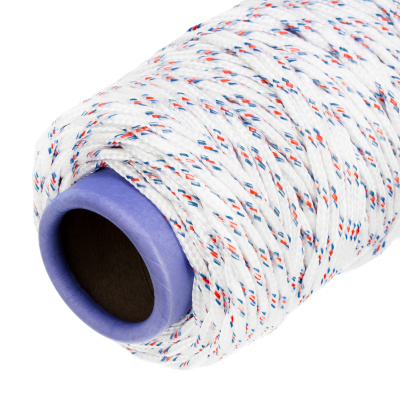 Фал плетеный полипропиленовый с сердечником, 6 мм, L100 м, 16-прядный, Сибртех купить в Москве с доставкой по всей России | ProtosMarket.ru