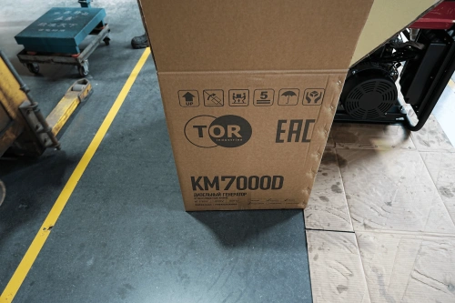 Генератор дизельный 7,0 кВт 220В с электростартером и колесами TOR KM7000D по ценам производителя в Казани с доставкой по всей России