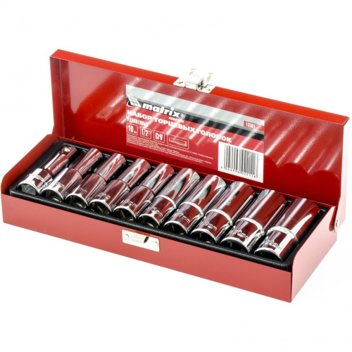 Набор торцевых головок 1/2", головки 10 - 22 мм, удлиненные, 10 предметов Matrix купить в Москве с доставкой по всей России | ProtosMarket.ru