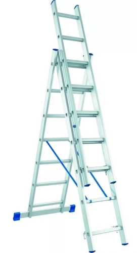 Лестница 3-х секционная алюминиевая 3*7 по ценам производителя в Казани с доставкой по всей России