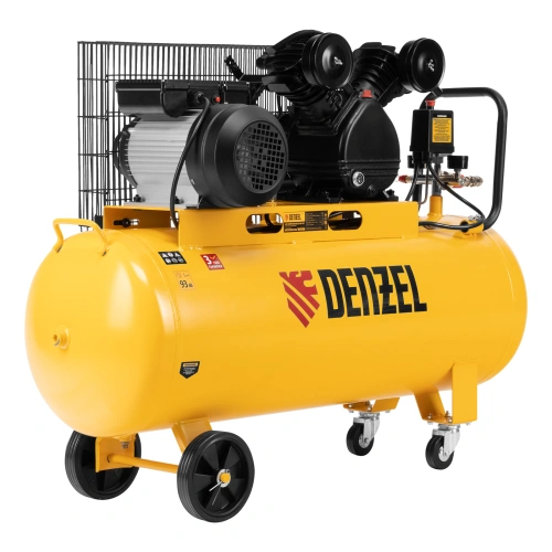 Компрессор воздушный BCV2200/100, ременный привод, 2.2 кВт, 100 литров, 370 л/мин Denzel по ценам производителя в Казани с доставкой по всей России