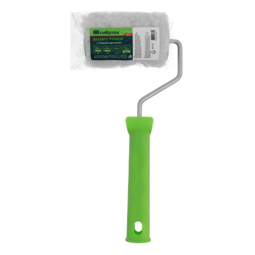 Валик с натуральным мехом, с ручкой, 100 мм, ворс 12 мм, D 48 мм, D ручки 6 мм, Сибртех купить в Москве с доставкой по всей России | ProtosMarket.ru