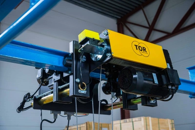 Таль передвижная двухскоростная с уменьшенной строительной высотой  3,2т  6м 4/1 380В электрическая канатная TOR SHA8 2D по ценам производителя в Казани с доставкой по всей России