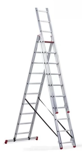 Лестница 3-х секционная алюминиевая 3*10 по ценам производителя в Казани с доставкой по всей России