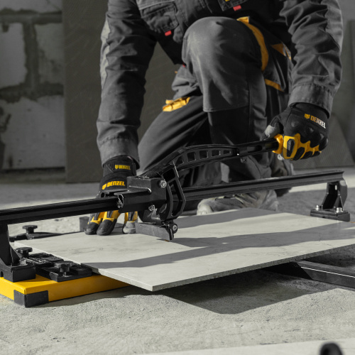 Плиткорез рельсовый 600х16мм, каретка на подш., стальная станина, усил. рукоятка-пенал Denzel по ценам производителя в Казани с доставкой по всей России