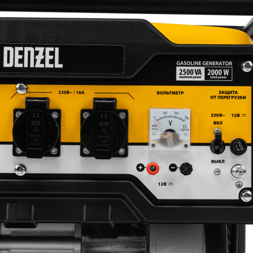 Генератор бензиновый PS 25, 2.5 кВт, 230 В, 15 л, ручной стартер Denzel купить в Москве с доставкой по всей России | ProtosMarket.ru