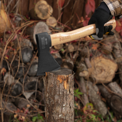 Топор, 800 г, кованый, буковое топорище Denzel купить в Москве с доставкой по всей России | ProtosMarket.ru