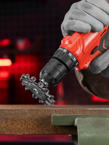 Щетка для дрели, 75 мм, плоская со шпилькой, крученая металлическая проволока Matrix по ценам производителя в Казани с доставкой по всей России