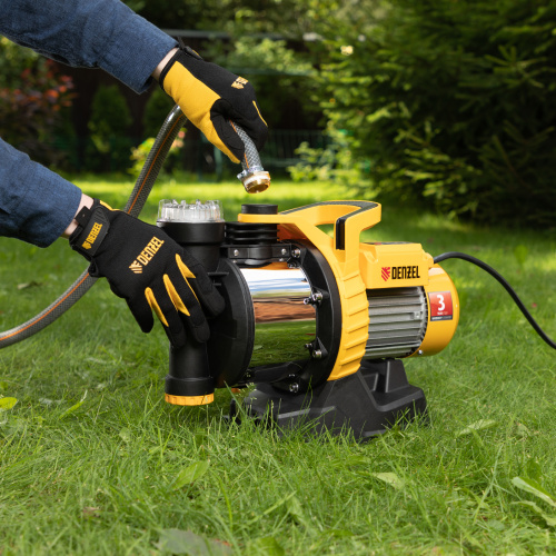 Садовый поверхностный насос GP1100SS, 1100 Вт, 4000 л/ч, подъем 45 м, пластик Denzel купить в Москве с доставкой по всей России | ProtosMarket.ru