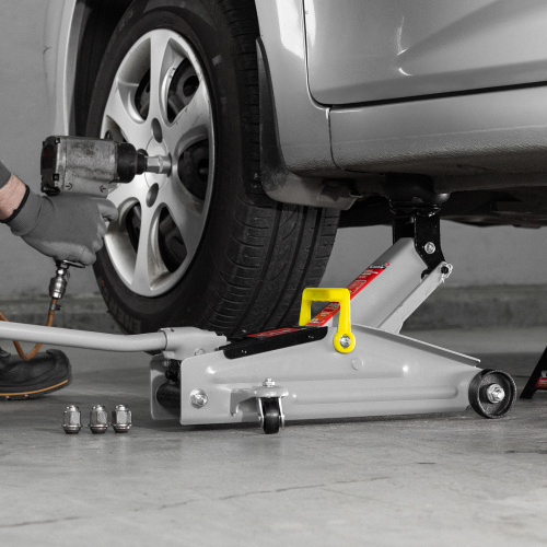 Домкрат гидравлический подкатной, 2 т, высота подъема 135-355 мм Matrix купить в Москве с доставкой по всей России | ProtosMarket.ru