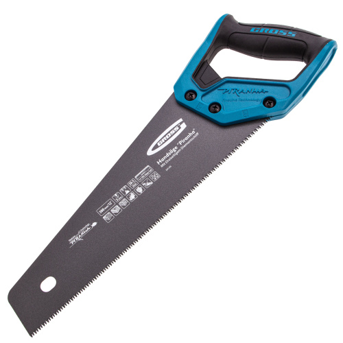 Ножовка по дереву "PIRANHA", 300 мм, 11 TPI, 3D-зуб, тефлоновое покрытие полотна, двухкомпонентная рукоятка Gross купить в Москве с доставкой по всей России | ProtosMarket.ru