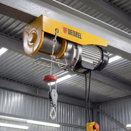 Тельфер электрический TF-1200,1.2 т, 1800 Вт, высота 12 м, 8 м/мин Denzel по ценам производителя в Казани с доставкой по всей России