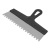 Шпатель из нержавеющей стали, 300 мм, зуб 8 х 8 мм, пластмассовая ручка Сибртех купить в Москве с доставкой по всей России | ProtosMarket.ru