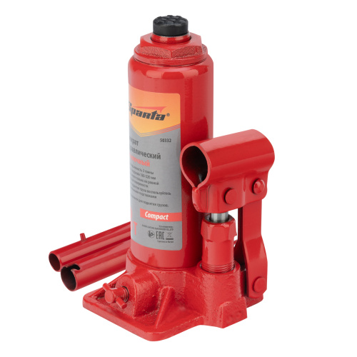Домкрат гидравлический бутылочный 3т, h подъема 180-320 мм Sparta Compact купить в Москве с доставкой по всей России | ProtosMarket.ru