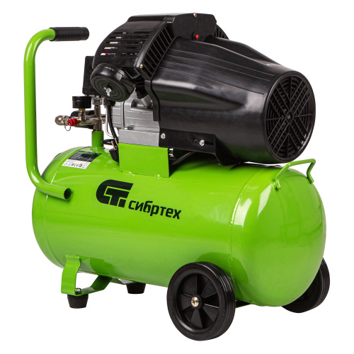 Компрессор воздушный КК-2200/50, 2.2 кВт, 350 л/мин, 50 л, прямой привод, масляный Сибртех по ценам производителя в Казани с доставкой по всей России