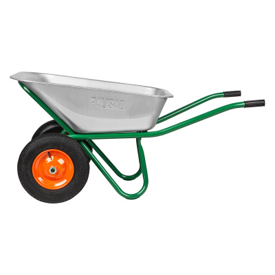 Тачка садово-строительная, 2-х колесная, усиленная, грузоподъемность 320 кг, объем 100 л Palisad купить в Москве с доставкой по всей России | ProtosMarket.ru