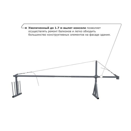 Строительная люлька ZLP-630-60 (длина троса 60 м) купить в Москве с доставкой по всей России | ProtosMarket.ru