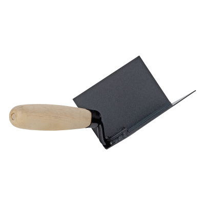 Кельма угловая, 110 х 75 х 75 мм, стальная, для внутренних углов, буковая ручка Сибртех купить в Москве с доставкой по всей России | ProtosMarket.ru