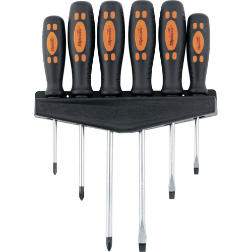 Набор отверток, двухкомпонентные рукоятки, 6 шт CrV Sparta. купить в Москве с доставкой по всей России | ProtosMarket.ru