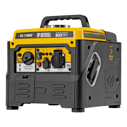 Генератор инверторный GS-1100iF, 1,1 кВт, 230 В, ручной старт DENZEL купить в Москве с доставкой по всей России | ProtosMarket.ru
