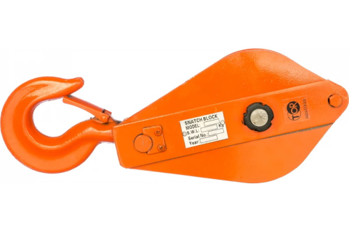 Блок монтажный однорольный с  крюком TOR 3,2 т с откидной щекой (S)* купить в Москве с доставкой по всей России | ProtosMarket.ru
